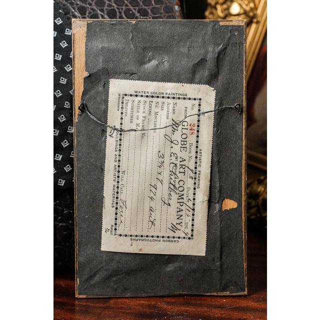 Handsome Man Tuxedo Gilded Age Framed Antique Original Portrait Photograph For Sale - Image 13 of 13