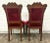 Antique 19th Century Victorian Eastlake Crushed Red Velvet Parlor Side Chairs For Sale - Image 10 of 10