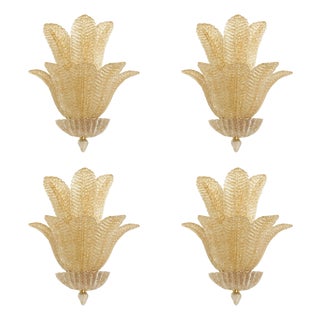 Murano Glass Wall Sconces by Simoeng, Set of 4 For Sale