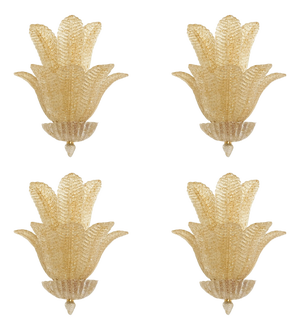 Murano Glass Wall Sconces by Simoeng, Set of 4