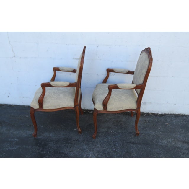 Ethan Allen French Living Bed Room Den Fireplace Side Chairs a Pair 6261 For Sale - Image 15 of 18