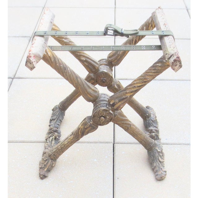 18th Century French X Folding Stool Frame For Sale - Image 10 of 17