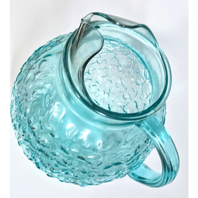 Icy Turquoise Pitcher For Sale - Image 9 of 12
