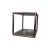Postmodern 1970s Chrome Tubular Cube Cocktail Table W/Smoke Glass Pane Shelves in the Style of Milo Baughman For Sale - Image 3 of 12