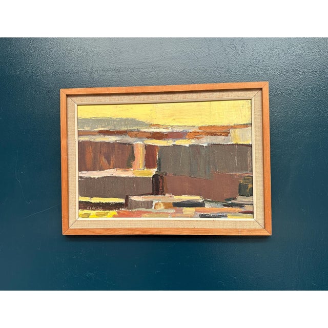 Karl Axel Gadd, Abstract Composition, 1960s, Oil Painting on Canvas, Framed For Sale - Image 14 of 18
