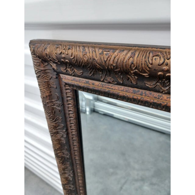 Vintage Beveled Mirror For Sale In Houston - Image 6 of 6