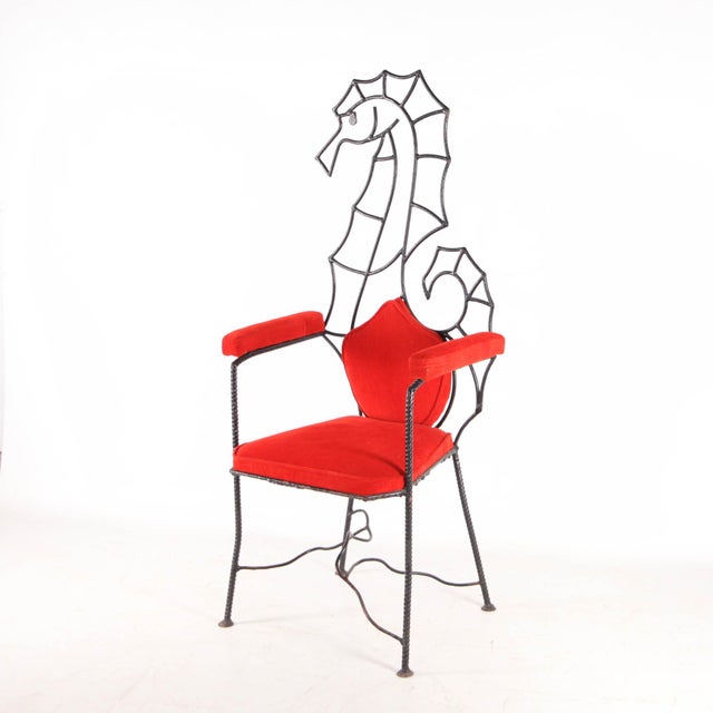 Vintage Hippocampus Armchair in Iron, 1980s For Sale - Image 14 of 14