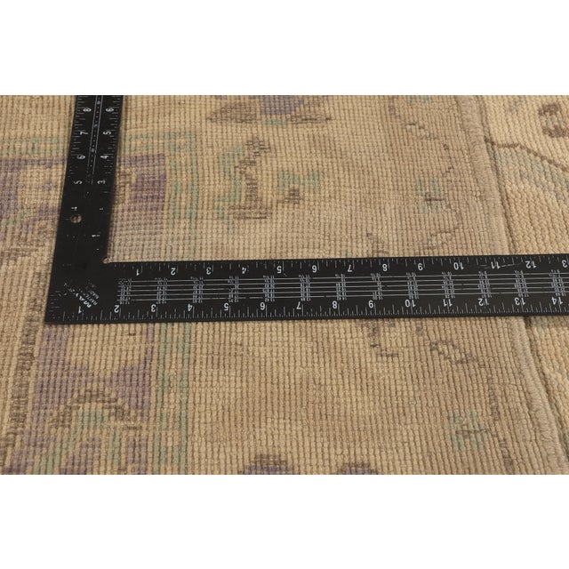Textile Vintage Turkish Oushak Rug, 06'00 X 08'04 For Sale - Image 7 of 10