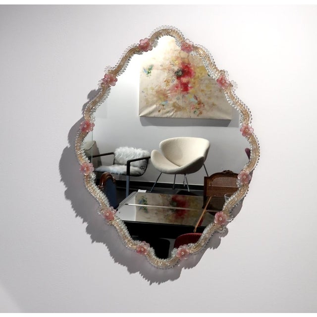 1960s Murano Glass Wall Mirror, 1960s For Sale - Image 5 of 5