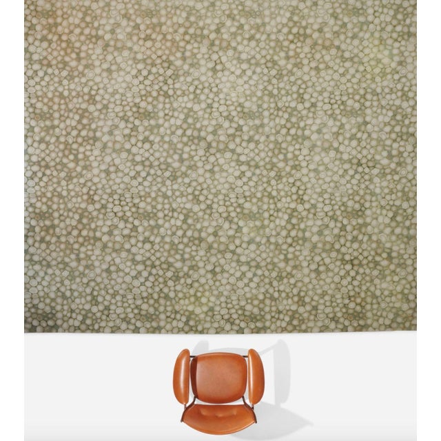 Tribal Doris Leslie Blau Vintage Striped Light Beige Hand-Knotted Wool Carpet For Sale - Image 3 of 5