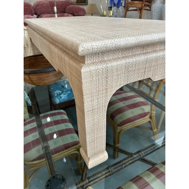Harrison Van Horn Raffia Wrapped Coffee Table For Sale In West Palm - Image 6 of 7