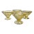 1930s Federal Glass Amber Cone Shaped Footed Sherbets - Set of 4 For Sale
