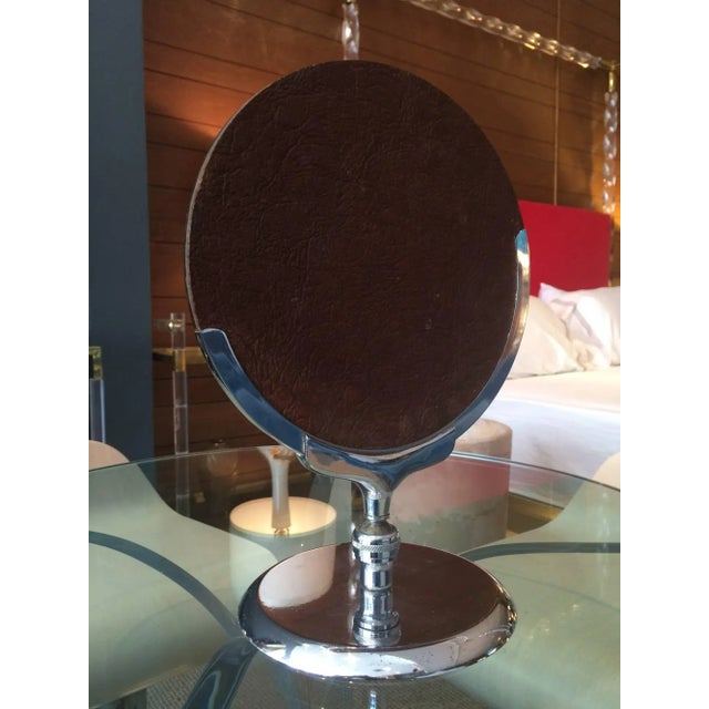 Mid-Century Modern Vintage Vanity or Makeup Mirror With Pivoting Mechanism by Charles Hollis Jones For Sale - Image 3 of 6