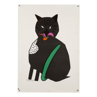 Cat Poster by Henryk Tomaszewski, 1977 For Sale