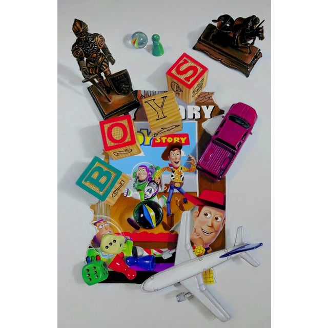 Cherished Playthings by Irene Georgopoulou | Pastel on paper Still life of toys and play items. For Sale