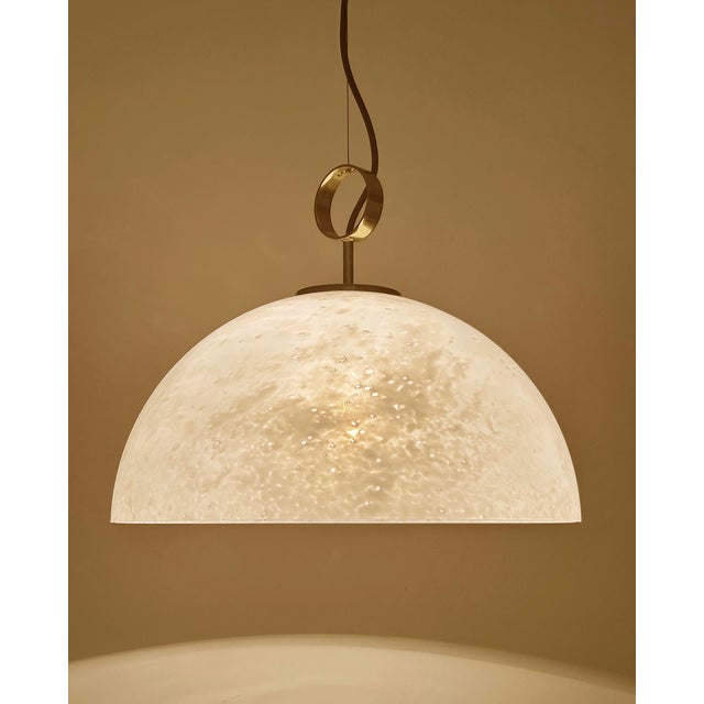 Space Age Pendant Light in Glass from Glashütte Limburg, 1950s For Sale - Image 6 of 18