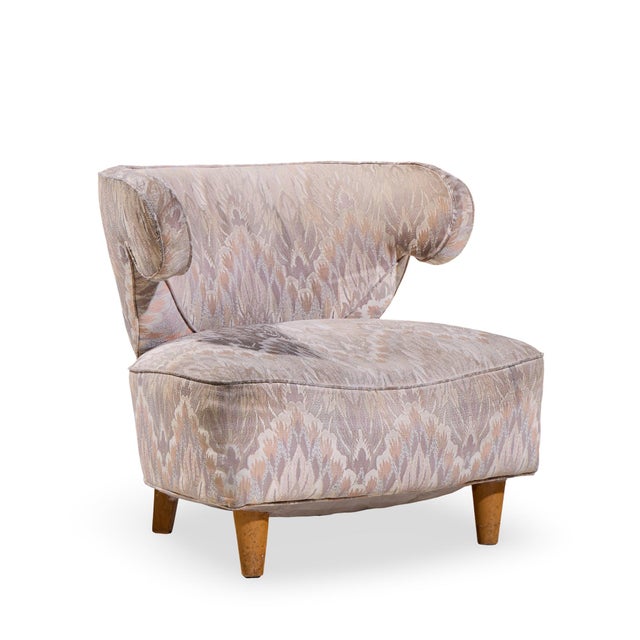 Paul Laszlo Paul Laszlo Mid Century Scroll Lounge Chairs - Pair For Sale - Image 4 of 12