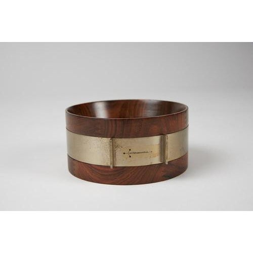 Brown Circular Photo Frames by Ico Parisi for Stildomus, Set of 2 For Sale - Image 8 of 10