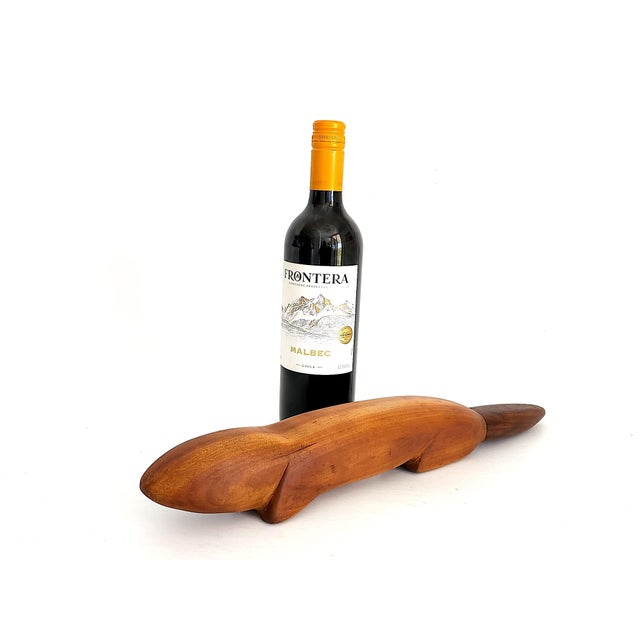 1970s Vintage Hand Carved Otter Figurine For Sale - Image 5 of 10