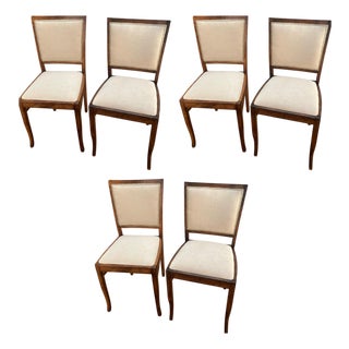 Polish Postmodern Art Deco Style Dining Chairs, 1960s, Set of 6 For Sale