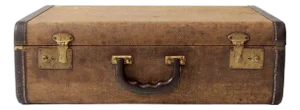 Vintage 1950s Jc Higgins Tweed Suitcase