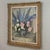 Wood Antique Framed Oil Painting on Canvas by Lucien Hock (1899-1972), Floral Still Life in Delft Pot, Dated 1949 For Sale - Image 7 of 17