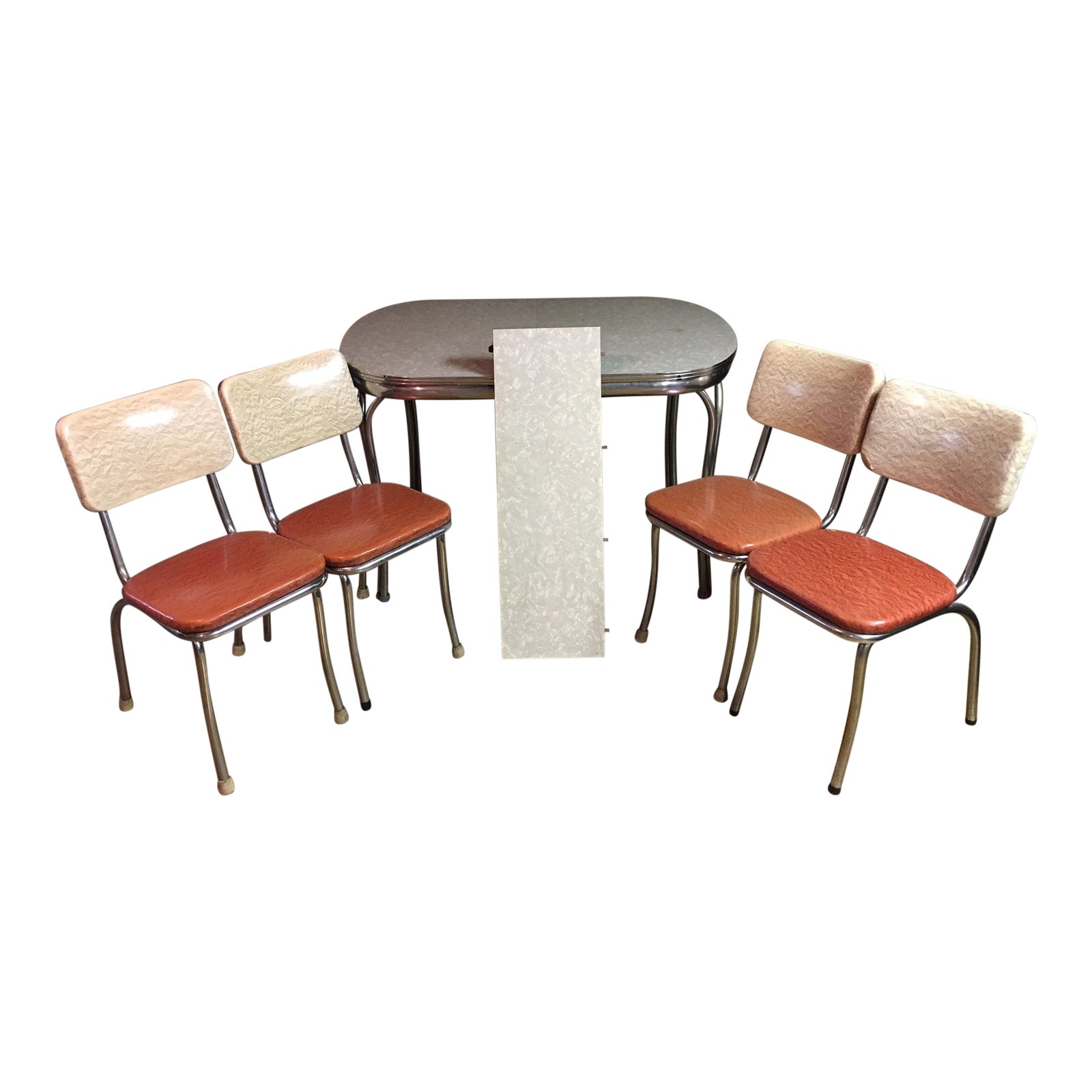 Vintage Early 1950s Chrome Kitchen Table Chairs Set Chairish