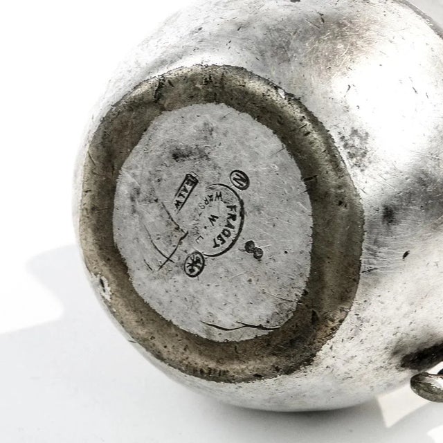 Metal Biedermeier Milk Jug by Fraget, Poland, 1860s For Sale - Image 7 of 8