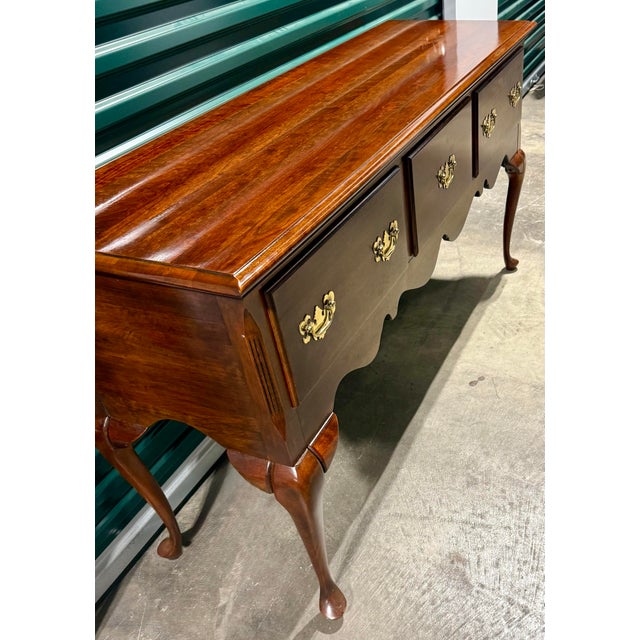 Wood Mid 20th Century Cresent Manufacturing Co. Queen Anne Sideboard For Sale - Image 7 of 12