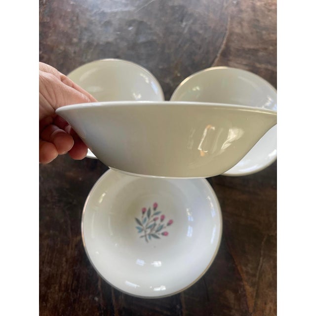 1960s Set of Four (4) Pink Hope by Wedgwood 6 7/8” Bowls For Sale In Chicago - Image 6 of 7