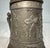 Gray Antique Ornate 1900 Figural German Pewter Lidded Engraved Relief Beer Stein Mug For Sale - Image 8 of 15