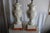 Large Pair of Mid 20th Century Carved White Porcelain Table Lamps For Sale - Image 4 of 8