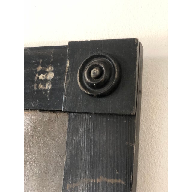 Black Antique Original Lady Oil Painting: Large 19th Century Baroness Portrait For Sale - Image 8 of 12