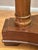 Wood Vintage Neoclassical Burl Veneer & Brass Three-Column Plant Stand or Pedestal For Sale - Image 7 of 10