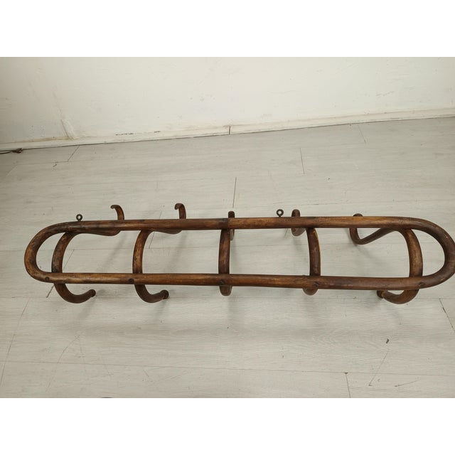 Antique Thonet Style Wall Coat Rack, 1890s For Sale - Image 10 of 11