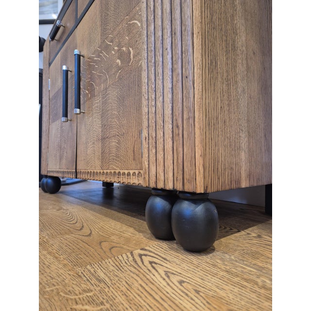 Art Deco Oak Sideboard, 1930s For Sale - Image 17 of 18