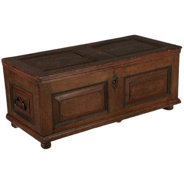 Antique Baroque Chest in Oak, 1750 For Sale