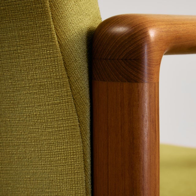 Chartreuse Armchair attributed to Dyrlund For Sale - Image 8 of 16