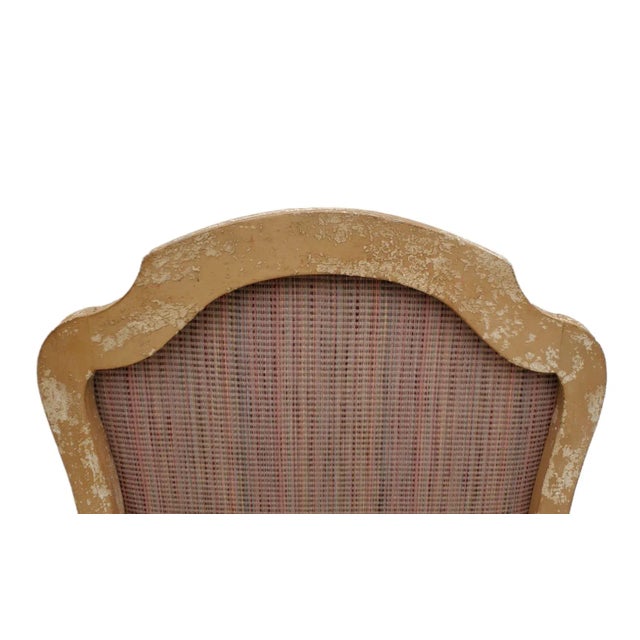 Pink 1970s Traditional French Country Armchair For Sale - Image 8 of 9