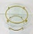 Modern Acrylic and Brass Finished Round End Table For Sale - Image 4 of 5