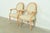 French Baker Furniture French Regency Louis XVI Cream and Pink Lacquered Armchairs, Pair For Sale - Image 3 of 15