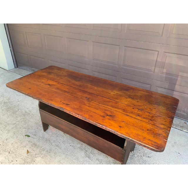19th Century Pine Hutch Table For Sale In Tampa - Image 6 of 15