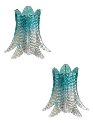 Greeen Felci Murano Glass Wall Sconces by Simoeng, Set of 2