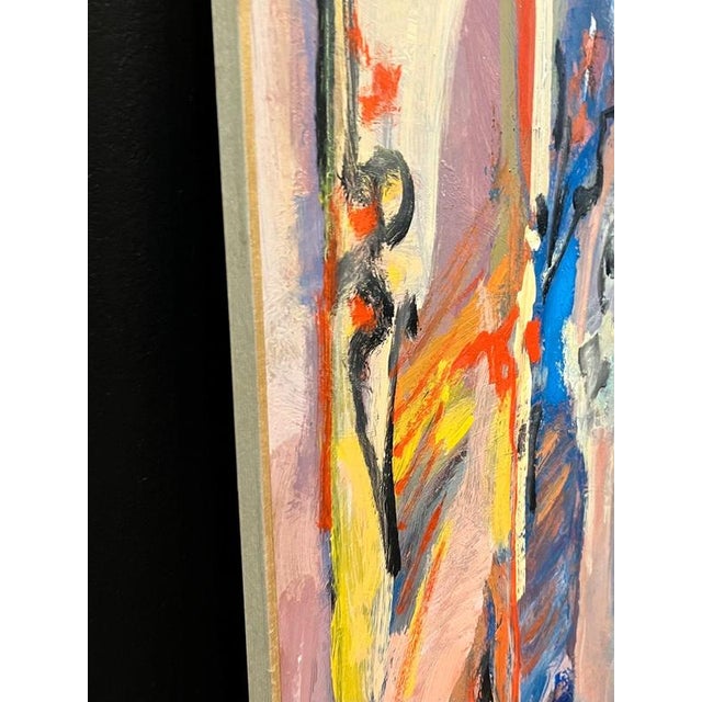 Jean Krille, Landscape 154, Oil on Masonite, 1989 For Sale - Image 9 of 11