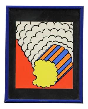 "White Smoke, Red Sky" Pop Art Print