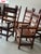 Vintage Set of Six Studio Craft Dining Chairs For Sale - Image 4 of 12
