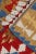 1970s Southwestern Style Geometric Design Handmade Red Oushak Accent Kilim Rug For Sale - Image 10 of 11