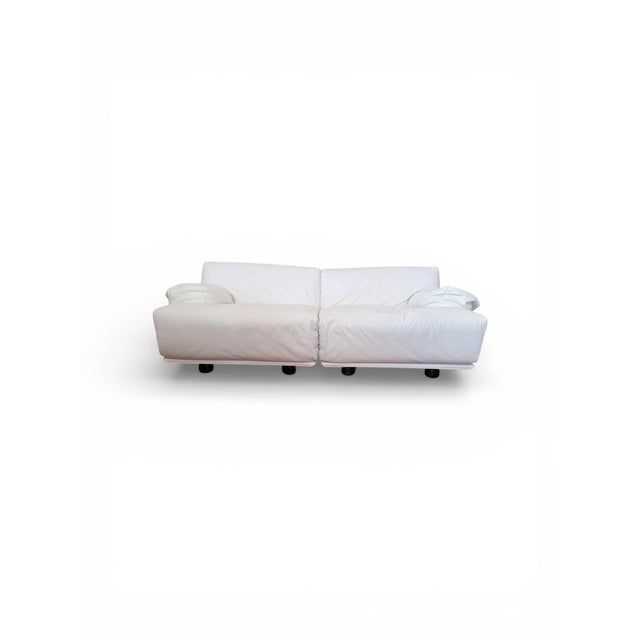 Cream Fiandra 2-Seater Sofa from Cassina, 1970s, Set of 2 For Sale - Image 9 of 9