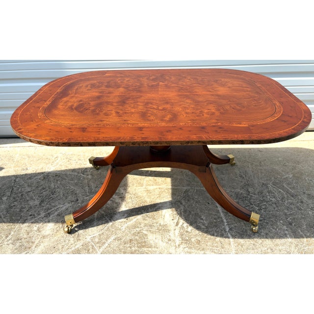 Modern Chippendale Inspired Burled Walnut Coffee Table For Sale In Philadelphia - Image 6 of 11