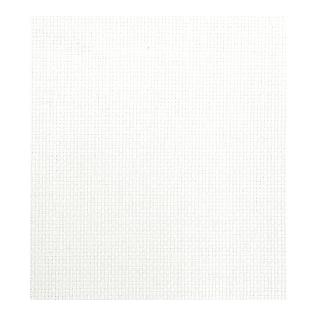 Sample - The House of Scalamandré Basket Weave Wallcovering, White G1191 For Sale
